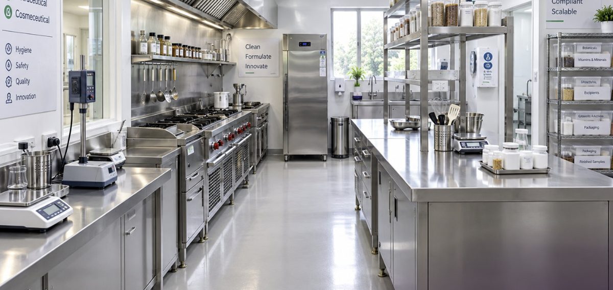Formulation kitchen at Guires Food Research Lab, Chennai