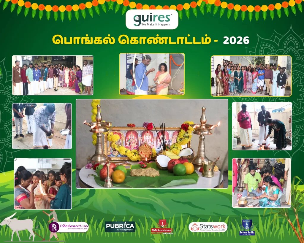 Pongal Kondattam 2026 at Guires: pooja, lamp lighting, pongal cooking and team photos in traditional attire