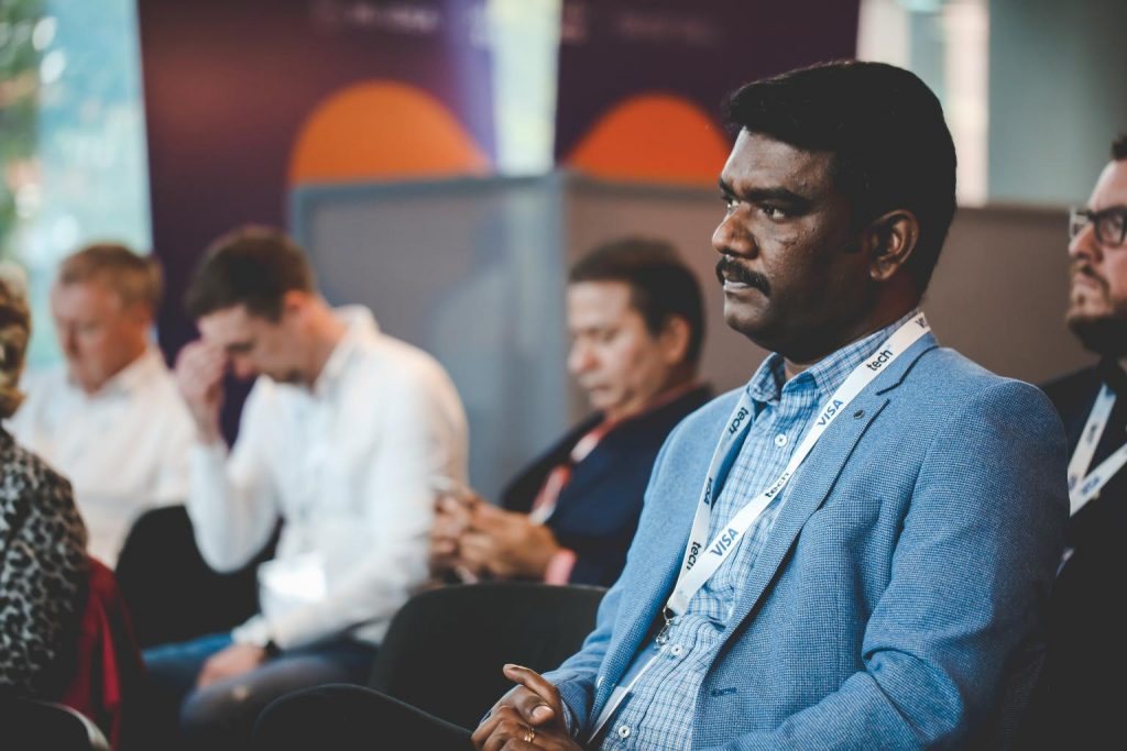 Guires Founder Ganesan Anbazhagan at the techUK Creating Digital Futures conference in Manchester
